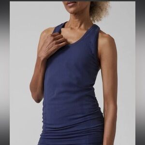 Athleta Navy Blue Speedlight Seamless Tank Size M